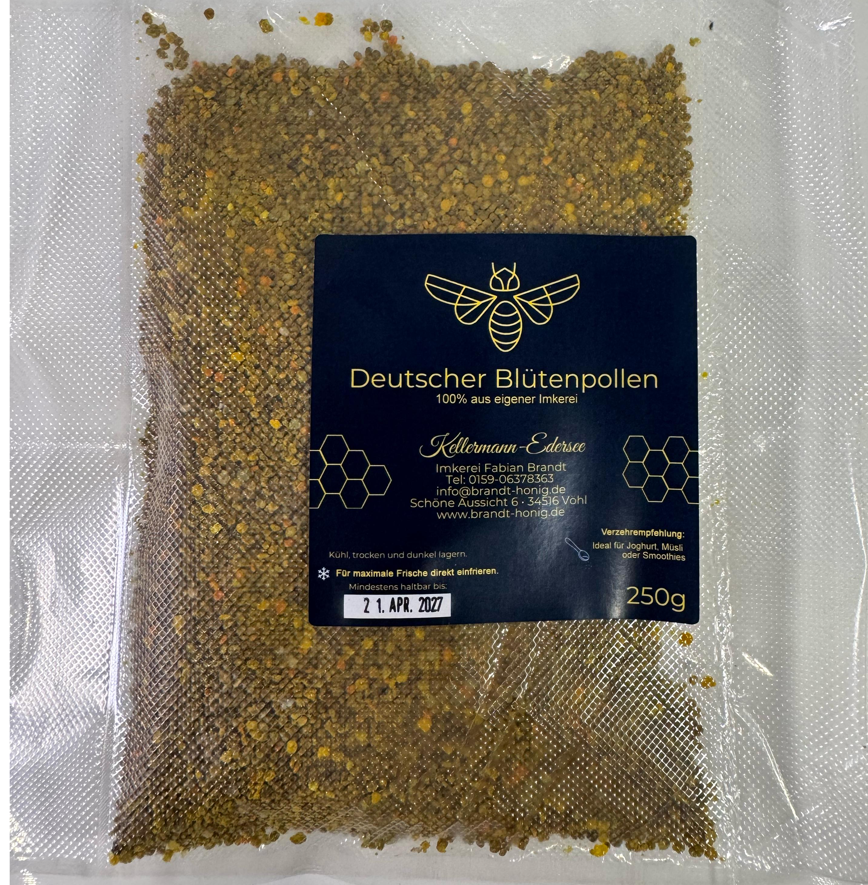 Frische Brandt-Blütenpollen